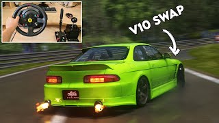 Vertex Ridge Toyota Soarer DRIFT  Assetto Corsa  Thrustmaster T300  Shifter  Handbrake Gameplay [upl. by Nedrah]