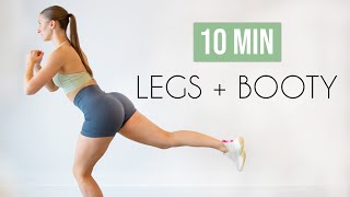 10 min LEGBUTTTHIGH Killer No Equipment Workout [upl. by Lledraw]