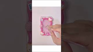 ASMR decoden card case Hello Kitty diycharmshellokittyshotrtspackingasmrfypシ゚fypシ゚viral [upl. by Junji]