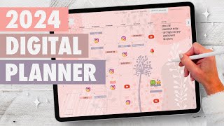 Your PERFECT digital planner for 2024 Aesthetic amp minimalist  Easy setup ✨ [upl. by Notsuh111]