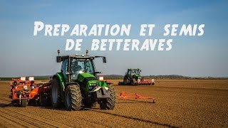 PREPARATION ET SEMIS DES TERRES A BETTERAVES  Lesagris80 [upl. by Isawk]