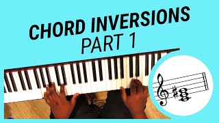 Piano Chord Inversions Tutorial Part 1  Root 1st and 2nd position [upl. by Enineg]