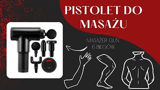 Pistolet do masażu GUN Masażer Wibracyjny 6 biegów 24W [upl. by Ayekahs794]