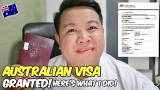 My Australian Visa Application Journey 🇦🇺  JM Banquicio [upl. by Soracco]