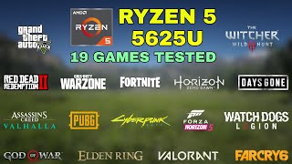 Ryzen 5 5625U Vega 7  Test in 19 Games in 2022  HP Pavilion 15 [upl. by Baldwin]