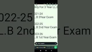 LLB EXAM DATE OUT By BRABU shorts llb exam brabu [upl. by Rahel518]