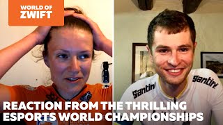 UCI Cycling Esports World Championships Reaction World of Zwift Episode 58 [upl. by Annaig584]