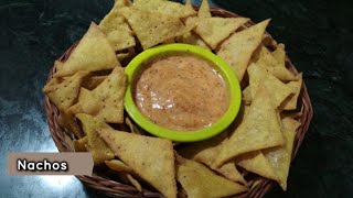 Nacho Chips  Homemade Nachos  Corn Tortilla Chips  Makki ke Chips [upl. by Tannenwald]