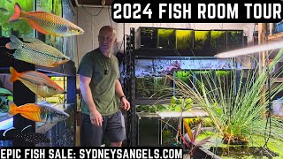 2024 FISH ROOM TOUR  EPIC SALE 40 TANKS [upl. by Dygall]