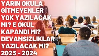 Devamsızlık Yarın Eokula işlenir mi Eokul kapandı mı Not girişi olacak mı [upl. by Aneeras]