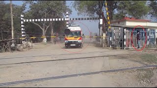 Gateman Reopens The Gate To Pass Ambulance With Serious Patient And Train Applied Brakes [upl. by Nairrot]