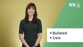 4 Tips for Bulleted Lists in Digital Content [upl. by Aihsar]