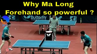 Ma Long Training Powerful Forehand Technique [upl. by Anert]