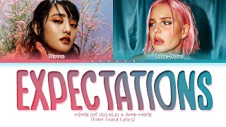 MINNIE GIDLE AnneMarie Expectations Lyrics Color Coded Lyrics [upl. by Symer]