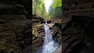 Amazing Sabbaday Falls in Waterville Valley New Hampshire USA 2021 [upl. by Zachar775]