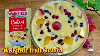 Weikfield Custard Powder Recipe  Weikfield Vanilla Custard  Fruit Custard Recipe weikfield [upl. by Nonek]