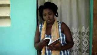 Jacmel Haiti lovely young woman sings [upl. by Nahtnahoj]