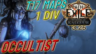 OCCULTIST  1 DIV Build Cost  T17 capable  Path of Exile 325 [upl. by Cozmo]