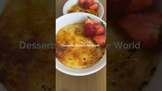 Crema Catalana Recipe 🇪🇸Desserts Around the World ep10 shorts crèmebrûlée cremacatalana [upl. by Yllet802]