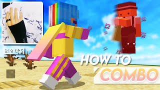 HOW TO COMBO in Minecraft 189 PVP  Combo locking Tutorial [upl. by Dnalerb]