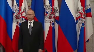 Putin toasts Russian military in New Year’s speech [upl. by Cullin462]