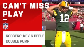 Aaron Rodgers Key amp Peele Double Pump Celebration on Called Back TD [upl. by Ahsie869]