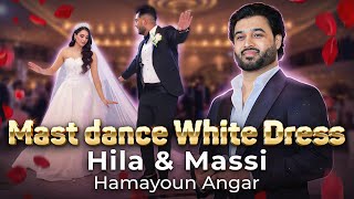 Hila amp Massi mast dance white dress  Afghan Wedding  Hamayoun Angar  Pashto Mix Song [upl. by Asenev]