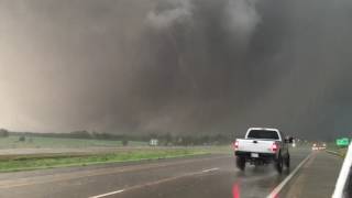 Mile Wide WEDGE Tornado north of Abilene Kansas [upl. by Ocin588]