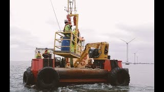 Decommissioning Vindeby Offshore Wind Farm  the worlds first offshore wind farm [upl. by Ahtnammas]