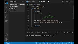 How to use pquot format specifier in C [upl. by Goss]