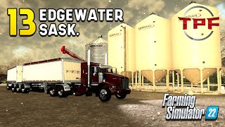 Winter Time Hauling  Edgewater Sask 13  Farming Simulator 22 [upl. by Hayidah702]