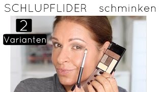 Schlupflider richtig schminken Tipps amp Tricks Monolid zwei Varianten zum nachmachen Mamacobeauty [upl. by Nnaeirrac]