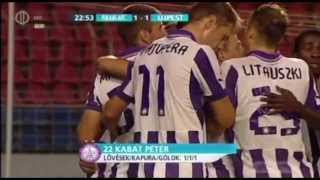 Kabát Péter gólja a Puskás AkadémiaÚjpest FC meccsen [upl. by Barrada]