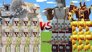 IRON GOLEMS vs PILLAGERS amp BLAZES [upl. by Wernda]