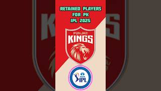 Who will be retained by Punjab Kings  ipl mega auction 2025 shorts [upl. by Paz]