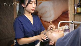 Gentle ASMR Hair Wash amp Soothing Facial Massage Experience with Special Tools at La Spa  Asmr Sleep [upl. by Anirrehs267]