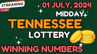 Tennessee Midday Lottery Results For  01 Jul 2024  Cash 3  Cash 4  Powerball  Mega Millions [upl. by Bolme]