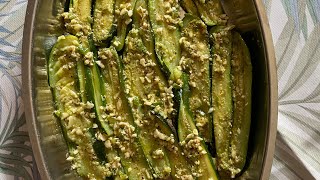 ZUCCHINE COTTE MARINATE AL MICROONDEMARINATED MICROWAVED COURGETTESCALABACÍNES MARINADOS AL MICRO [upl. by Amled]