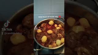 Osso buco al modo mio con le patate invece di piselligourmet carne fypシ゚viral perte patates [upl. by Eigla]