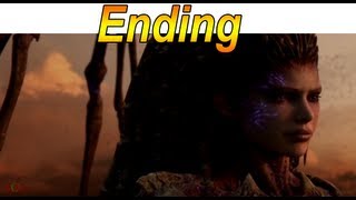 Starcraft 2 Heart of The Swarm Ending  Final Scene Sarah Kerrigan【HD】 [upl. by Rhoda585]