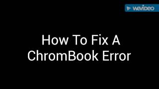 How to fix ChromeBook OS Damaged or missing screen [upl. by Nnylecyoj636]