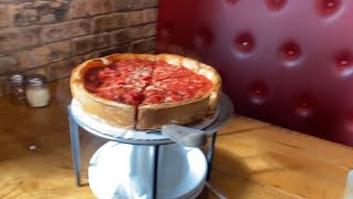 Chicago Giordanos Deep Dish Pizza Mukbang [upl. by Oconnor814]