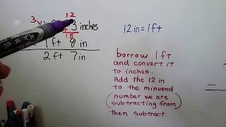 Subtracting Measurements [upl. by Anyer8]