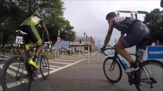 2017 Masters Nationals 4044 Criterium crash [upl. by Yzmar831]