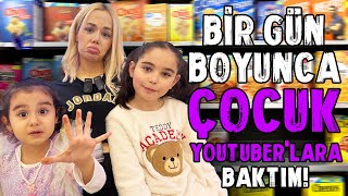 2 ÇOCUK YOUTUBERA BAKARAK BİR GÜN GEÇİRMEK  Delirdim OykuKarta elifsinemtv [upl. by Wilmer64]