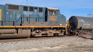 CSX rumbles through Cordele GA trains locomotive horns fun [upl. by Michi]