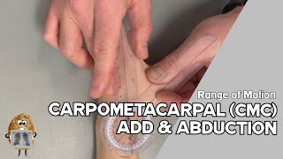 ROM Carpometacarpal CMC Joint I ADDuctionABDuction Range of Motion [upl. by Romine66]