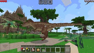 DINOSAUR Era ADDON  Dinosaur dawn time addon Minecraft dinosour addon [upl. by Dowlen]