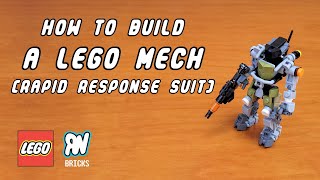 How To Build A Lego Mech Rapid Response Suit  Tutorial [upl. by Ardy863]