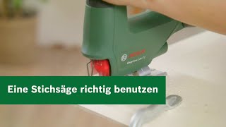 Stichsäge richtig verwenden – Anleitung zur Arbeit mit der Stichsäge [upl. by Rhett]